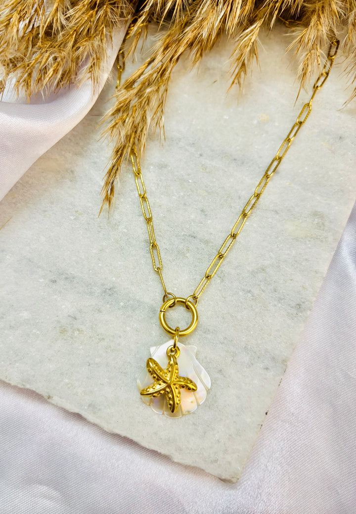 Seashell Spark Necklace